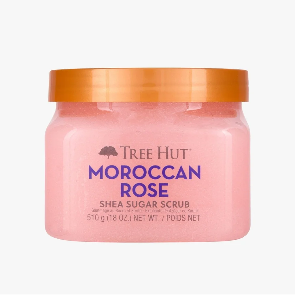 Tree Hut Moroccan Rose Shea Sugar Scrub in the 510 g (18 oz.) Full Size New